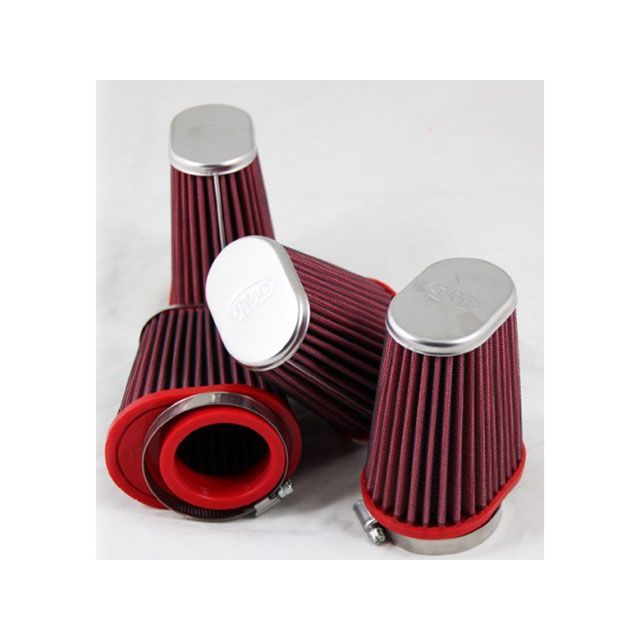 BMC Oval airfilters for carburetor（ChromeTop） FBPF50-70L ビーエムシー エアクリーナー バイク