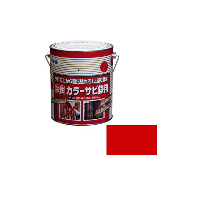 アサヒペン カラーサビ鉄用 1.6L（赤） AP9010669