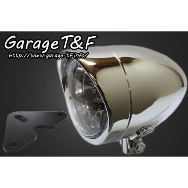 ●メーカー名：ガレージT&F / T&F(ガレージティーアンドエフ)●商品名：4インチプレーンライト（ロング）＆ライトステー（タイプF）キット●メーカー品番：・GT250HL09商品の保証は、メーカー保証書の内容に準じます。材質ライト：スチール製メッキ仕上 ステー：スチール製ブラック仕上げサイズレンズ部：約103mm 全長：約150mm仕様バルブ：12V60/55W H4備考ヘッドライトとヘッドライトステーのお買い得なKITです。車種専用ステー付きで簡単ボルトオン。H4バルブで明るいです。※掲載画像はイメージです。実際の商品とは色味や仕様が異なる場合がございます。メーカー車種年式型式・フレームNo.その他スズキグラストラッカースズキグラストラッカービッグボーイ※商品掲載時の適合情報です。年式が新しい車両については、必ずメーカーサイトにて適合をご確認ください。