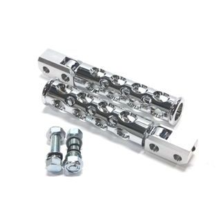 ガレージT&F コンバットフットペグ シャドウ400 セット内容 フロントセット カラー メッキ 年式 2003年まで ・SHA400FP12