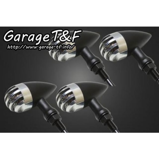 ガレージT&F バードゲージウィンカータイプ2（ブラック） ダークレンズ仕様 汎用 ゲージ ポリッシュ ステー ステーA ・SL146A