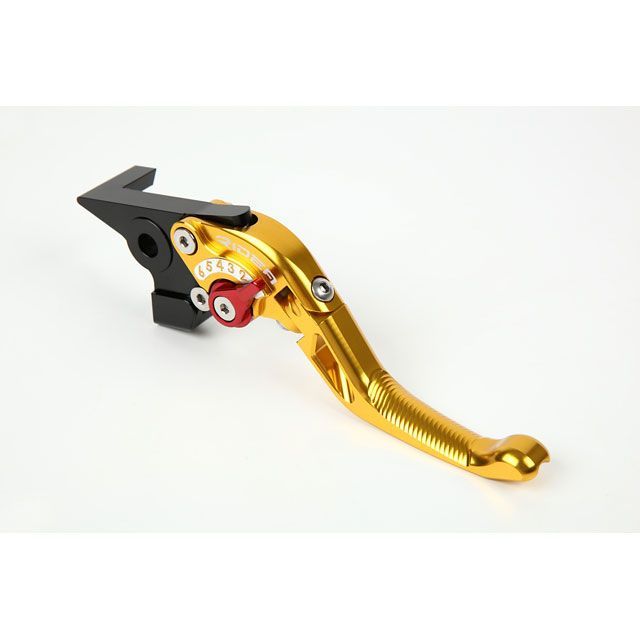 リデア 可倒式アジャストショートブレーキレバー（ゴールド） アジャスト ブルー RIDU01970-BE