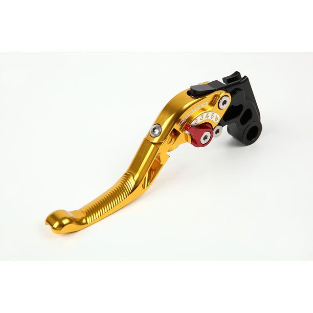 リデア 可倒式アジャストショートクラッチレバー（ゴールド） アジャスト レッド RIDU01971-RD