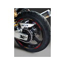 【メーカー直送】エムディーエフ 6mm幅 デリコロールリムストライプ レッドタイプ 汎用 サイズ 二輪14インチ/四輪13インチ RIM-6M-T3RD-14