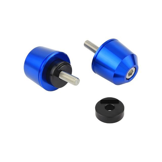 ポッシュフェイス ソリッドバーエンド YAMAHA系 M6タイプ（外径φ29.mm） カラー ブルー ・031199-01-10