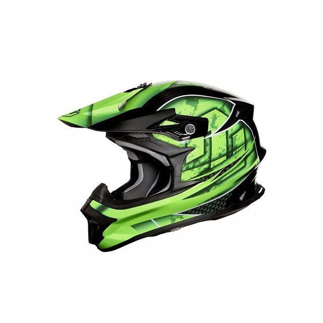 ジーロット マッドジャンパー2 オフロード用ヘルメット CARBON HYBRID GRAPHIC GREEN サイズ XXL MJC0015/XXL