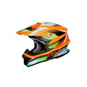 正規品／ZEALOT MadJumper II（マッドジャンパー2） GRAPHIC ORANGE/BLUE サイズ：M MJ0016/M ジーロット オフロードヘルメット バイク