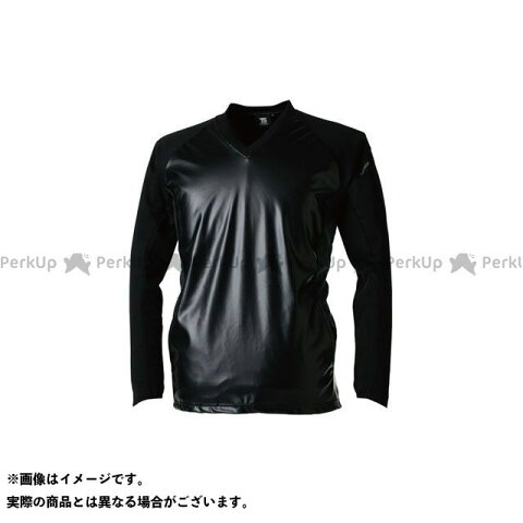 TS DESIGN インナーウェア・アンダーウェア ストレッチウインドブレーカーシャツ（ブラックXブラック） サイズ：L TSデザイン