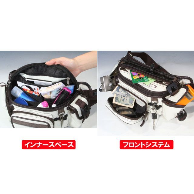 ラフ＆ロード RR9451 F-ラフウエストバッグ カラー ブラック×ライム RR9451BK/LM