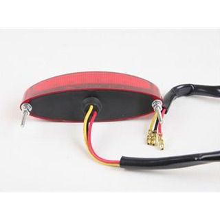 グッズ LEDオーバルテール レッドレンズ 汎用 62-21650R