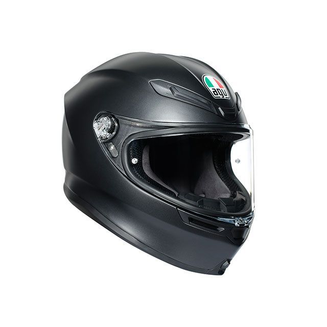 ●メーカー名：エージーブイ / AGV●商品名：K6 002-MATT BLACK●サイズ：L・サイズ：Sはこちら・サイズ：Mはこちら・サイズ：XLはこちら●メーカー品番：630194MF002-L●JANコード：8051019197771人気商品のため入荷まで半年以上お待ち頂く可能性がございます。※在庫情報につきましてはユーロギアにお問合わせください。商品の保証は、メーカー保証書の内容に準じます。●カラー002-MATT BLACK●サイズS（55-56cm）/M（57-58cm）/L（59-60cm）/XL（61-62cm）●規格SG規格（JIS2007 規格対応品）●仕様シェル：CAAF（カーボン・アラミド・ファイバーグラス）あごひも：Dリング●機能【セーフティリリースシステム】緊急時に楽にヘルメットを脱がせる事が出来るセーフティリリースシステムを採用。チークパッドに付いているタブを引っ張る事でパッドのみが外れる事により、ライダーの頸椎に負担を掛ける事無くヘルメットを脱がす事が可能。特許取得の構造により、有事の際以外には簡単には外れず安心してお使い頂けます。【内装】日本人の頭の形状にあわせた、ジャパニーズフィット仕様により自然なフィッティングを実現。インナーライナーには、通気性と肌触りの良さに優れ、抗菌防臭加工により不快な臭いや汚れを抑えるRITMOファブリックとSHALIMARファブリックを採用。インナーライナーはトップ・チーク共に、取り外し・洗濯・交換が可能。汗を素早く吸収する速乾性に優れた2 Dry Treatment。オプションのチークパット等を組み合わせてお好みのフィッティングにすることが可能。【ベンチレーション ／ エアロダイナミクス】前頭部に3か所、顎に2か所、後頭部に大型エアインテークを装備。（前頭部・顎部分はシャッター式の開閉可能、後頭部は常時オープン仕様）IVS （Integrated Ventilation System）により、より多くの空気をダイレクトに取り込み、ライダーの頭部に効果的にフレッシュエアを供給。走行中最もエア圧の掛かるポイントを解析し効率的なベンチレーション効果を生み出します。エアロダイナミクスの研究を重ねたシェル形状とリアスポイラーにより、高速域でも浮き上がりにくく、優れた安定性を実現。グローブ着用を想定した操作しやすいエアインテーク形状。【シールド】シールドはトップモデルPISTA GP RRと同等の水平視界190°、上下視界85°の圧倒的な視野角を実現。専用開発のシールドは4mmの厚みを持ちながら、歪みの無いクリアな視界と安全性を確保。シールド機構部のかつてないコンパクトさを実現したMutistep Visoe Mechanism。AGV独自のシールドロック機構 「VISOR CLOSURE SYSTEM」 を採用。従来のロック機構を見直し、より確実かつ強固にシールドをロックしアクシデント時にシールドが外れる事を防ぎます。またマイクロオープニングシステムと呼ばれるわずかに開けた状態を維持する事も可能。新開発のMAX VISION PINLOCKシートを採用し、シールドのほぼ全面を覆う広範囲の曇り止め効果を実現。【その他】転倒時に鎖骨への衝撃を最低限に抑える特殊なエッジ形状。素材 CAAF（カーボン・アラミド・ファイバーグラス）製主な生産国 中国●付属品ピンロック付クリアシールドMAX PINLOCK（R）●特徴まるでヨーロッパのハイスペックカーを彷彿とさせる他に類をみないナルドグレーカラー。シックな印象ながらスポーティからカジュアルまで様々なコーディネートにマッチします。●備考シンプルな艶消しのマットブラックカラー。スポーティからカジュアルまで様々なコーディネートにマッチします。●ご注意※チークパッドとトップパッドのみ、「 M 」と「 L 」で、互換性があります。※アジア向けのサイズ設定となります。●写真注意※画像はイメージです。