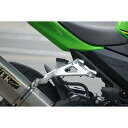 正規品／OVER RACING Ninja250/400（18-） アルミビレットステー（ブラック） 36-722-01B オーバーレーシング タンデムステップ関連パーツ バイク ニンジャ250 ニンジャ400