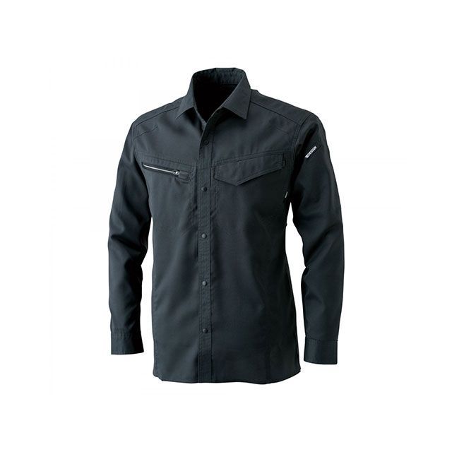 ●メーカー名：TSデザイン / TS DESIGN(ティーエスデザイン)●商品名：AIR ACTIVEロングスリーブシャツ（チャコールグレー）●サイズ 3L・サイズ：SSはこちら・サイズ：Sはこちら・サイズ：Mはこちら・サイズ：Lはこちら・サイズ：LLはこちら・サイズ：4Lはこちら・サイズ：5Lはこちら・サイズ：6Lはこちら●メーカー品番：8105●JANコード：4940375754633商品の保証は、メーカー保証書の内容に準じます。カラーチャコールグレー素材ストレッチエアーリップ（導電繊維混入）混率：ポリエステル90％・綿10％機能形態安定性ストレッチ帯電防止マルチスリーブポケット通気性ペア企画洗濯表示液温は40℃を限度とし、洗濯機で弱い洗濯ができる。タンブル乾燥禁止 底面温度150℃を限度として、アイロン仕上げができる。ドライクリーニング禁止非常に弱い操作によるウエットクリーニングがでる。塩素系及び酸素系漂白剤の仕様禁止。特長■製品制電JIS T8118適合のストレッチ裏綿素材の長袖シャツサイズリスト【サイズSS】着丈：67/肩巾：39/袖丈：53/胸囲：96【サイズS】着丈：69/肩巾：41/袖丈：55/胸囲：101【サイズM】着丈：71/肩巾：45/袖丈：58/胸囲：108【サイズL】着丈：73/肩巾：47/袖丈：60/胸囲：112【サイズLL】着丈：76/肩巾：49/袖丈：62/胸囲：116【サイズ3L】着丈：76/肩巾：51/袖丈：63/胸囲：120【サイズ4L】着丈：78/肩巾：53/袖丈：63/胸囲：126【サイズ5L】着丈：79/肩巾：55/袖丈：63/胸囲：132【サイズ6L】着丈：79/肩巾：58/袖丈：63/胸囲：138※掲載画像はイメージです。実際の商品とは色味や仕様が異なる場合がございます。