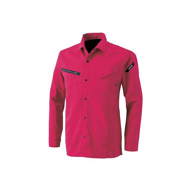 TSデザイン AIR ACTIVEロングスリーブシャツ（ワイン） サイズ 6L 8105