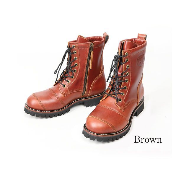 デグナー HS-B12 メンズレザーブーツ（ブラウン） サイズ 25.0cm HS-B12(2)