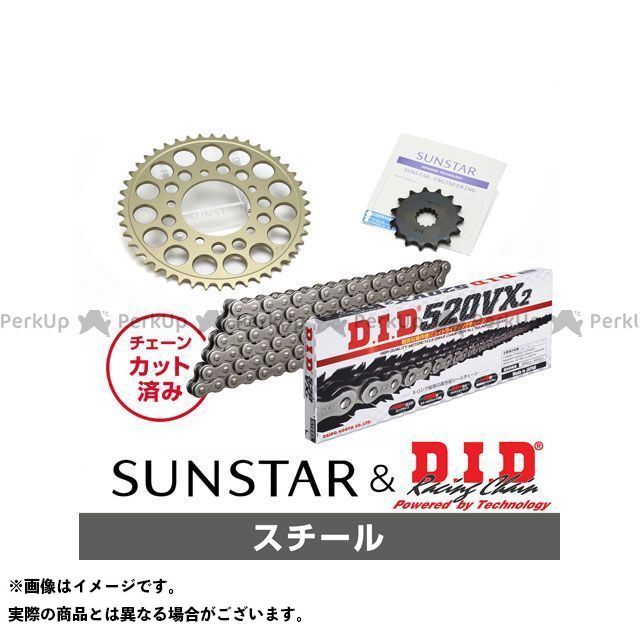 セット商品 KD3A601 サンスター スプロケット＆DID チェーンキット（スチール） Grass Tracker BIGBOY KD3A601