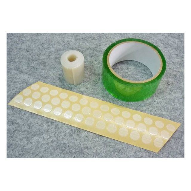 アウテックス クリアーチューブレスキット用 両面テープ、保護シート（0.5mm穴無し）、ニップルテープ..