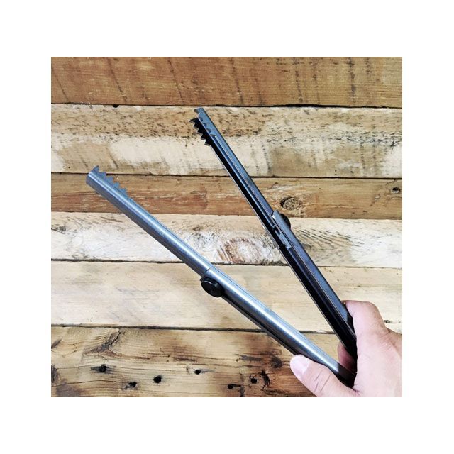 【ポイント最大19倍】Nora Outdoor Tools ストーブ・グリル類 「野良ばさみ」伸縮式火バサミ 黒皮鉄 日本製 野良道具製作所