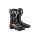 正規品／Alpinestars SMX 6 V2 ブーツ 3017（ブラック/グレー/レッドフロー） サイズ：39 アルパインスターズ レーシングブーツ バイク