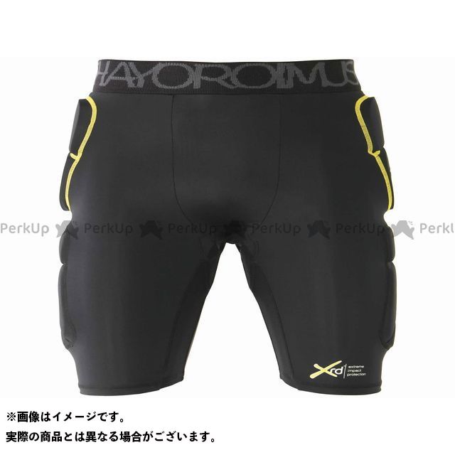 【正規品】鎧武者 SHORT HIP PROTECTOR/PORON（ブラック） サイズ L YM-1747