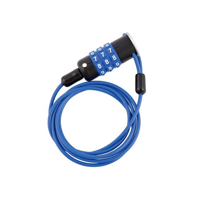 ノグチ（自転車） ダイヤル式ワイヤーロック（JY-172P）φ3mm×1200mm 暗証番号変更可能（ブルー）