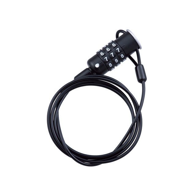 ノグチ（自転車） ダイヤル式ワイヤーロック（JY-172P）φ3mm×1201mm 暗証番号変更可能（ブラック）