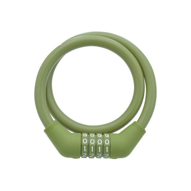 ゴリン（自転車） ダイヤル式ワイヤーロック（G-228W）φ12mm×600mm 暗証番号変更可能（カーキ）