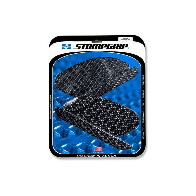 ●メーカー名：ストンプグリップ / STOMP GRIP●商品名：トラクションパッド タンクキット ICON（ブラック）●メーカー品番：55-14-0108B商品の保証は、メーカー保証書の内容に準じます。カラーブラック備考STOMP GRIPは世界各国のトップレーサー、トップスタントライダーに愛用されています。日本のサーキット、ストリートでも大好評。STOMP GRIPの愛用者は世界中で激増中です。取付方法【ストンプグリップの貼り方】1．貼付面の清掃を行ってください。（クリアをご使用の場合、汚れや水垢をコンパウンド等できれいに落としてから作業を行ってください）2．貼付面の脱脂を行ってください。3．位置決めを行います。4．空気が入らない様に端から貼ってください。裏紙は貼りながら剥がしてください。（端から時間をかけて、少しずつ確実にゆっくり貼ってください）ストンプグリップの粘着力が安定するまでには24時間が必要です。完全接着には72時間が必要です。完全接着前にご使用された場合、剥がれてしまったり、ずれてしまったりする場合があります。※フレーム面に貼付するストンプグリップは特にご注意ください。ご注意※ストンプグリップの接着剤はとても強力です。※ストンプグリップを無理に剥がした場合、塗装が痛んだり剥がれたりする恐れがあります。※ストンプグリップを剥がすには、ヒートガンなどで暖めて、粘着力を低下させてから剥がしてください。※必ず車両の年式を確認してからご注文をお願いします。※開封後の交換、返品はお断りさせていただいております。※店舗と共有在庫制のため、在庫表示に関わらずご購入タイミングによって欠品している場合がございます。在庫がない場合には、お取り寄せ対応とさせていただききます。※掲載画像はイメージです。実際の商品とは色味や仕様が異なる場合がございます。