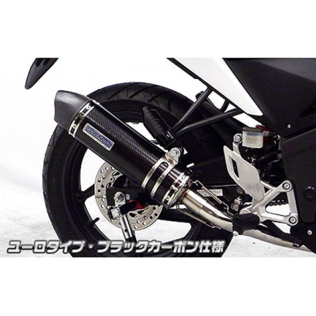 WirusWin CBR125R（EBJ-JC50）用 ダイナミックマフラー ユーロタイプ（フルエキゾースト） サイレンサー：ステンレス仕様 ウイルズウィン マフラー本体 バイク CBR125R