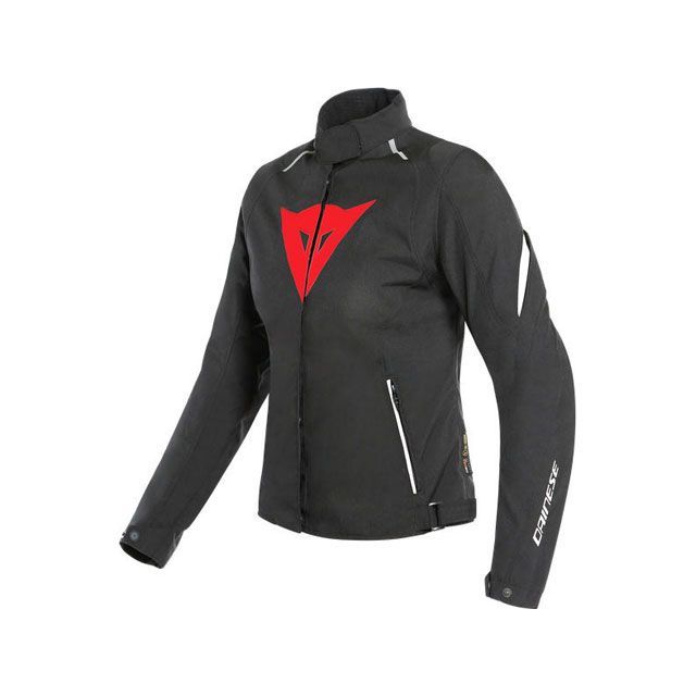 ダイネーゼ LAGUNA SECA 3 LADY D-DRY JACKET ブラック/LAVA-レッド/ホワイト サイズ 44 dai_202654614-A77_44