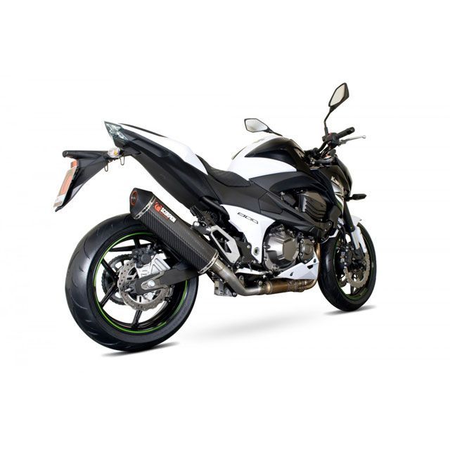 SCORPION Serket スリップオン カーボンファイバースリーブ Homologated Kawasaki Z 800 13-16 2013-2016 ｜ RKA98CEO scom_RKA98CEO スコーピオン マフラー本体 バイク Z800