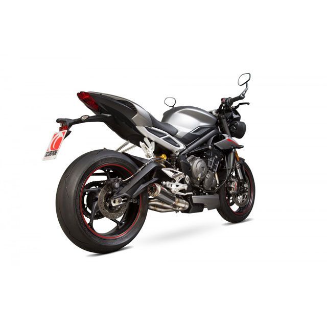 SCORPION RP1-GP スリップオン カーボンファイバースリーブ Homologated Triumph Street Triple 765 17-Current ｜ TR1001CEM scom_TR1001CEM スコーピオン マフラー本体…