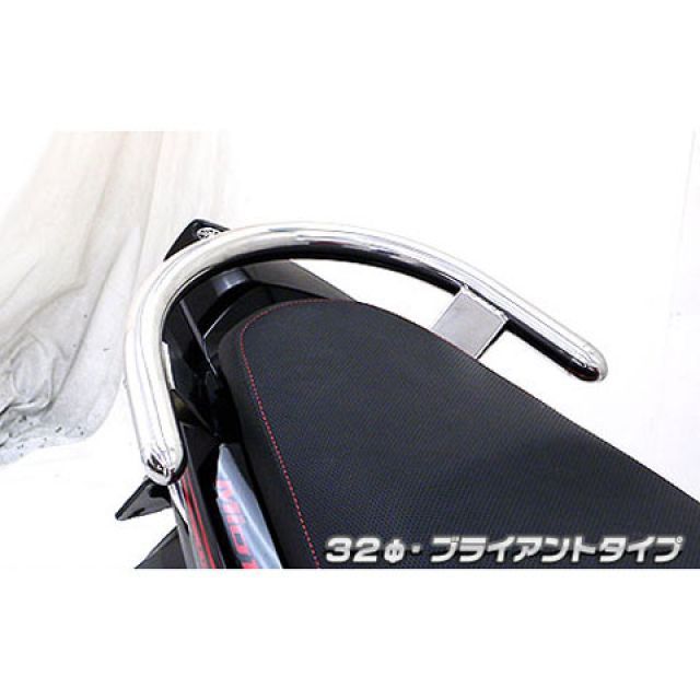 Touring, Tandem - ウイルズウィン Mio125MX/GP（純正リアスポイラー未装着車）用 32φタンデムバー Mio125MX/GP タイプ ブライアントタイプ