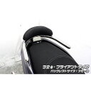 ウイルズウィン トリシティ125用 バックレスト付き 32φタンデムバー トリシティ125 タイプ ブライアントタイプ バックレストサイズ スモール(2)