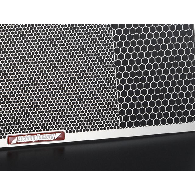 エッチングファクトリー X4（97〜03）用 ラジエターガード X4 カラー 黒エンブレム...