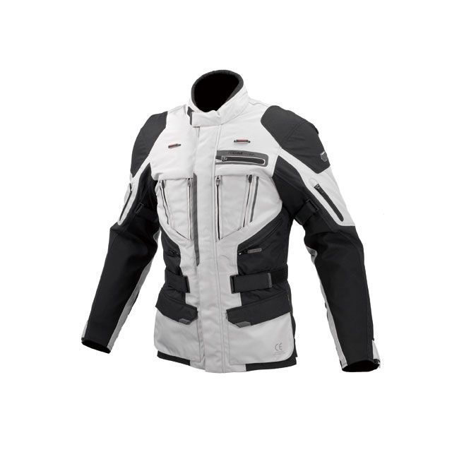 コミネ 2020-2021秋冬モデル JK-613 プロテクトフルイヤージャケット（ライトグレー/ブラック） サイズ L ・07-613(2)