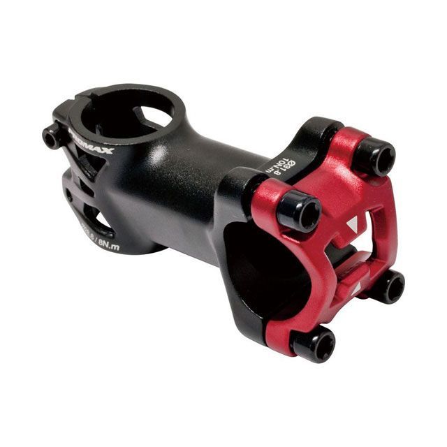 【正規品】プロマックス（自転車） 自転車 ステム（DA-751NC） 突き出し90mm バークランプ径Φ31.8mm（ブラック/レッド） DA-751NC