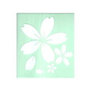 東洋マーク 一般ステッカー 桜 (白) 3491 3491
