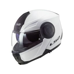 正規品／LS2 HELMETS SCOPE/スコープ（ホワイト） サイズ：S 14100102 エルエスツーヘルメット システムヘルメット（フリップアップ） バイク