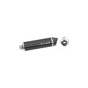 アロー BMW R 1200 GS 04/11 HOMOLOGATED ALUMINIUM DARK RACE-TECH SILENCER WITH CARBO...