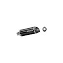 アロー YAMAHA R6 06/11 HOMOLOGATED ALUMINIUM DARK THUNDER SILENCER WITH CARBON END ...