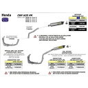 アロー HONDA CBR 600 RR 13 HOMOLOGATED CARBON INDY RACE SILENCER WITH CARBON END CA...