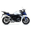 アロー BMW R 1200 R/RS 15/16 HOMOL. TITANIUM MAXI RACHE-TECH SILENCER WITH CARBON E...