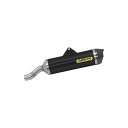 アロー BENELLI TRK 502X 18 HOMOLOGATED RACE-TECH ALUMINIUM DARK SILENCER WITH CARBO...