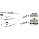 アロー YAMAHA T-MAX 530 12/ 13 HOMOLOGATED ALUMINIUM DARK RACE TECH SILENCER WITH C...
