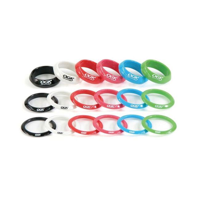 【正規品】OGKスポーツ（自転車） 自転車 ステム（コラムスペーサー）Sサイズ（Φ25.4） 厚さ3mm（ブルー）