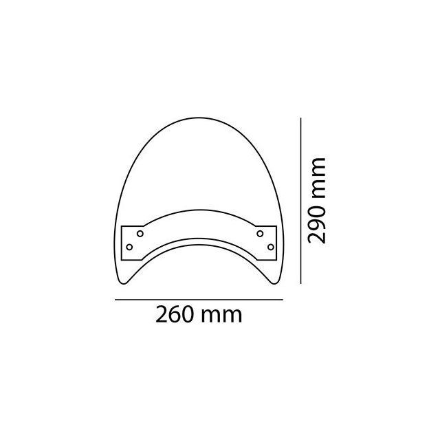 CustomAcces Roadster Windscreen Fixings To Fork Bars Clear ｜ CR0002W cma_CR0002W カスタムアクセス スクリーン関連パーツ バイク 2