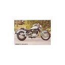 正規品／Marving デュアルマフラー Legend クロム for Honda VT 1100 SHADOW ACE mvg_H-CP26-BC マービング マフラー本体 バイク シャドウ1100