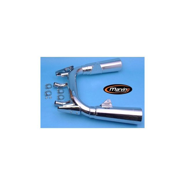 マービング デュアルマフラー Master クロム - EU公道走行認可 for Yamaha 1200 V MAX 1200 V MAX mvg_Y-2086-BC