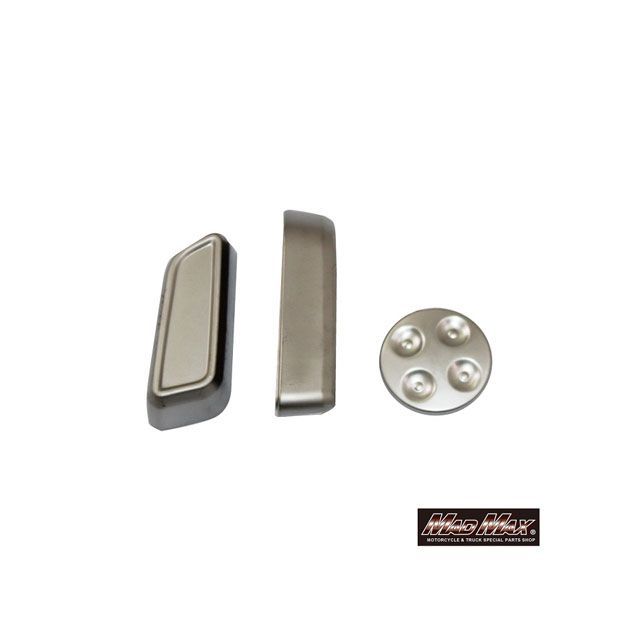 マッドマックス TESLA Model3専用 シートスライダーカバー 座席調整スイッチ シルバー MM78-0007-SV